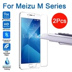 Закаленное стекло для meizu m3, m5, m6, m8, m9 note, 2 шт.