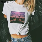 Женская Винтажная футболка с принтом в стиле Харадзюку, футболка с подсолнухами, топ, одежда для веганов, Прямая поставка