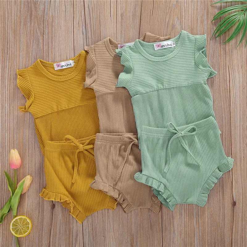 Летняя одежда для маленьких девочек от 0 до 18 месяцев трикотажные боди без