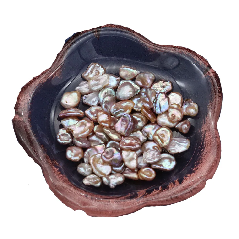 

20PCS Natural Freshwater Pearl Beads No Hole Petal Shape Pearl Loose Beads For Jewelry Making DIY Necklace Accessories 8-10mm