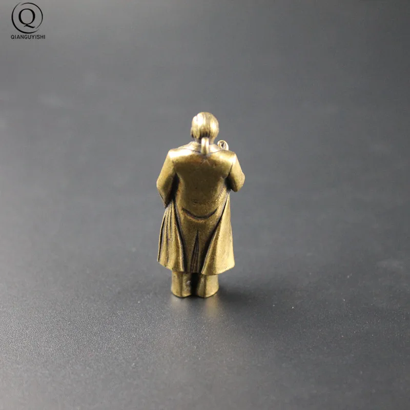 Винтажная латунная мини-брелок Deng Xiao Ping Great Leader кулон для ключей реформирование и