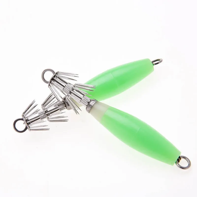 1 шт. светящаяся зеленая приманка-Крючок для кальмара рыболовная приманка