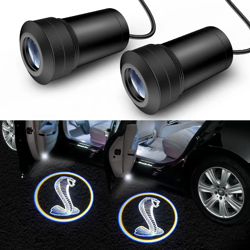 Автомобильный светодиодный светильник AEING 2 * с логотипом Ghost Shadow белый для дверей