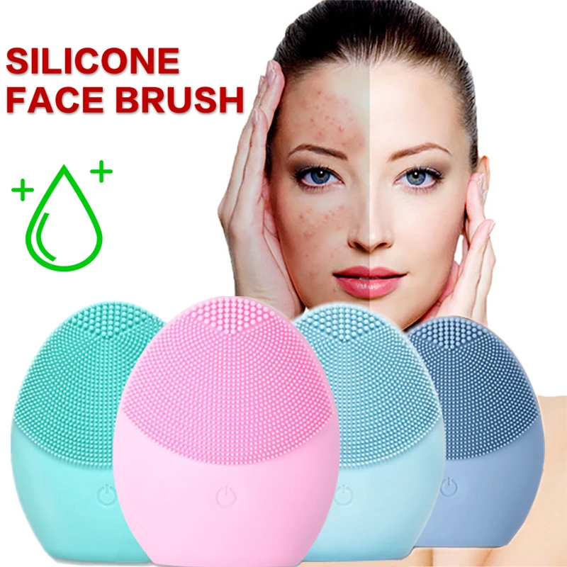 Электрическая мини щетка для очищения лица Массажная мытья аппарат Глубокая