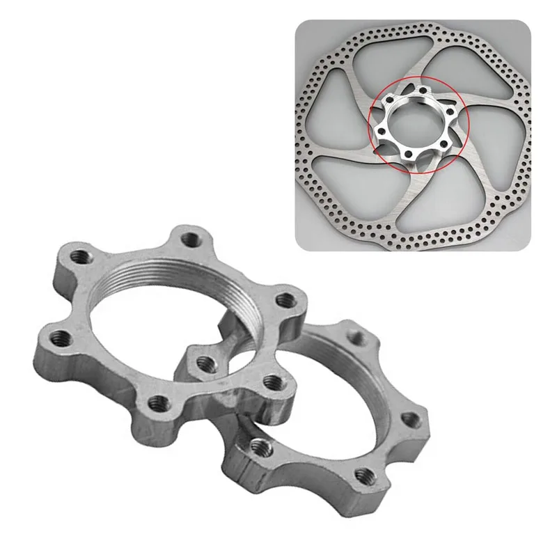 

1Pc Bike Bicycle Freewheel Threaded Hubs Disk Disc Brake Rotor 6Bolt Flange Adapter shimano brake pads mtb bicycle parts