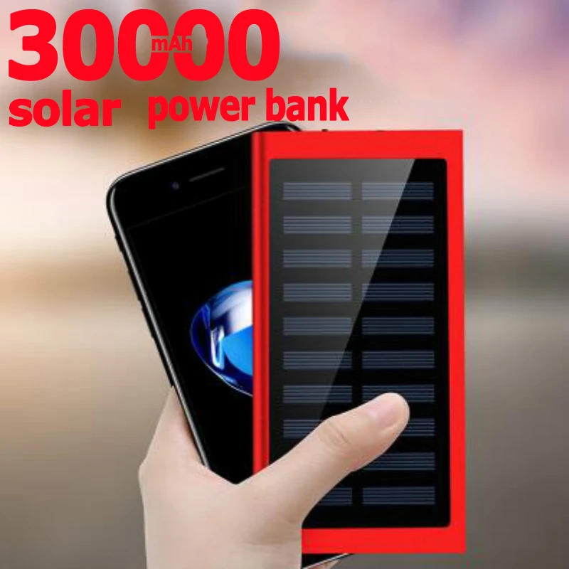 Внешний аккумулятор на солнечной батарее 30000 мАч|Внешние аккумуляторы| |