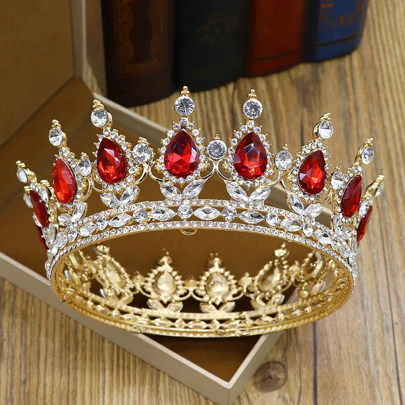 Барокко Нежный Кристалл диадема тиара Женский Свадебный Корона головной убор