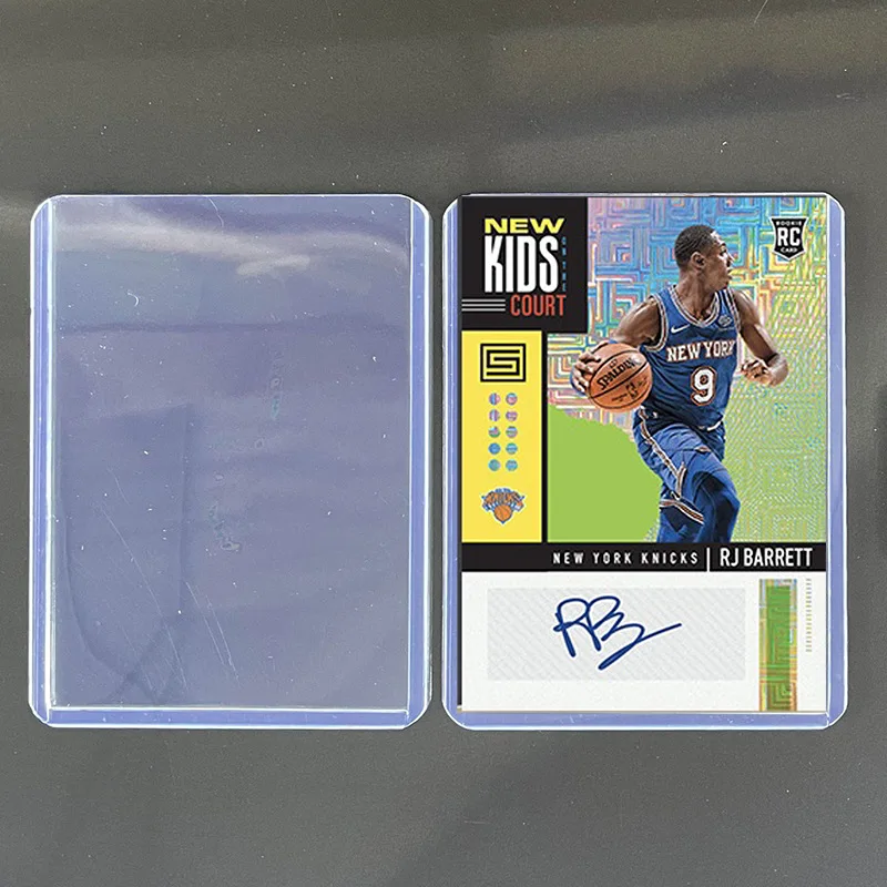 2550100pcs holder toploaders and clear sleeves for collectible trading basketball sports cards 35pt rigid plastic storage bag free global shipping