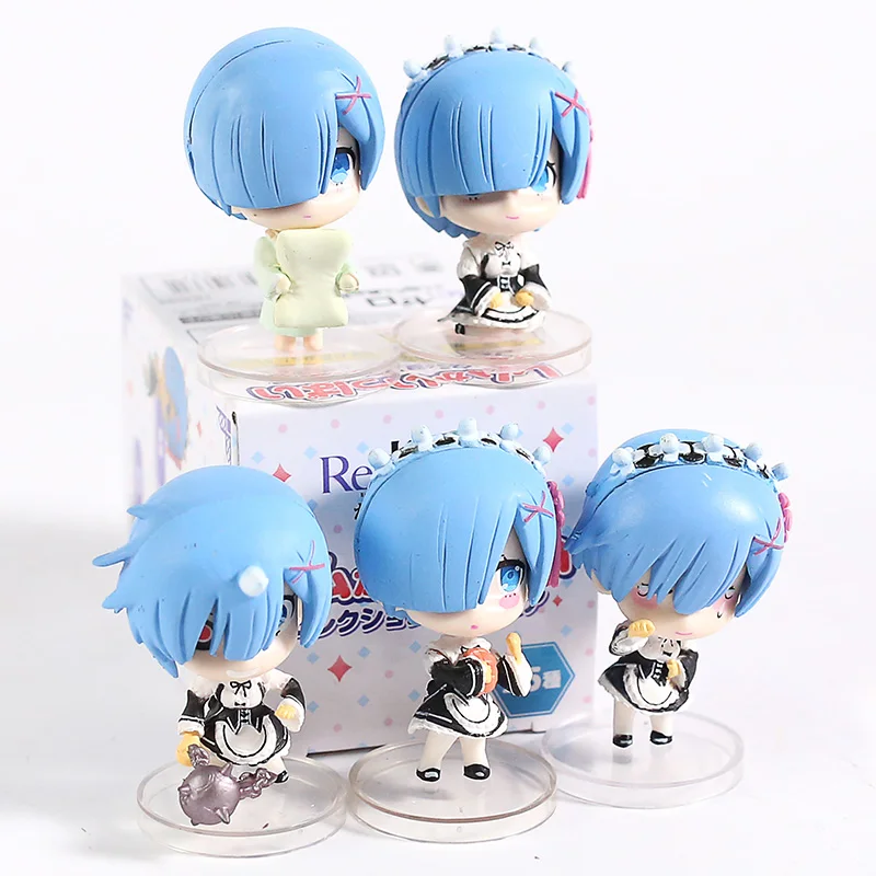 ПВХ Фигурки Re:ZERO начинающие жизнь в другом мире Rem Q 5 шт./компл. | Игрушки и хобби