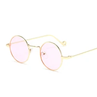women sunglasses with clear ocean lenses round metal frame vintage sun glasses men unisex retro birthday gifts quality eyewear