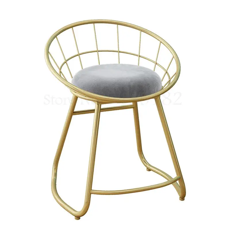 Стул для макияжа сетчатый красный стул ins спинное кресло скандинавский маникюра