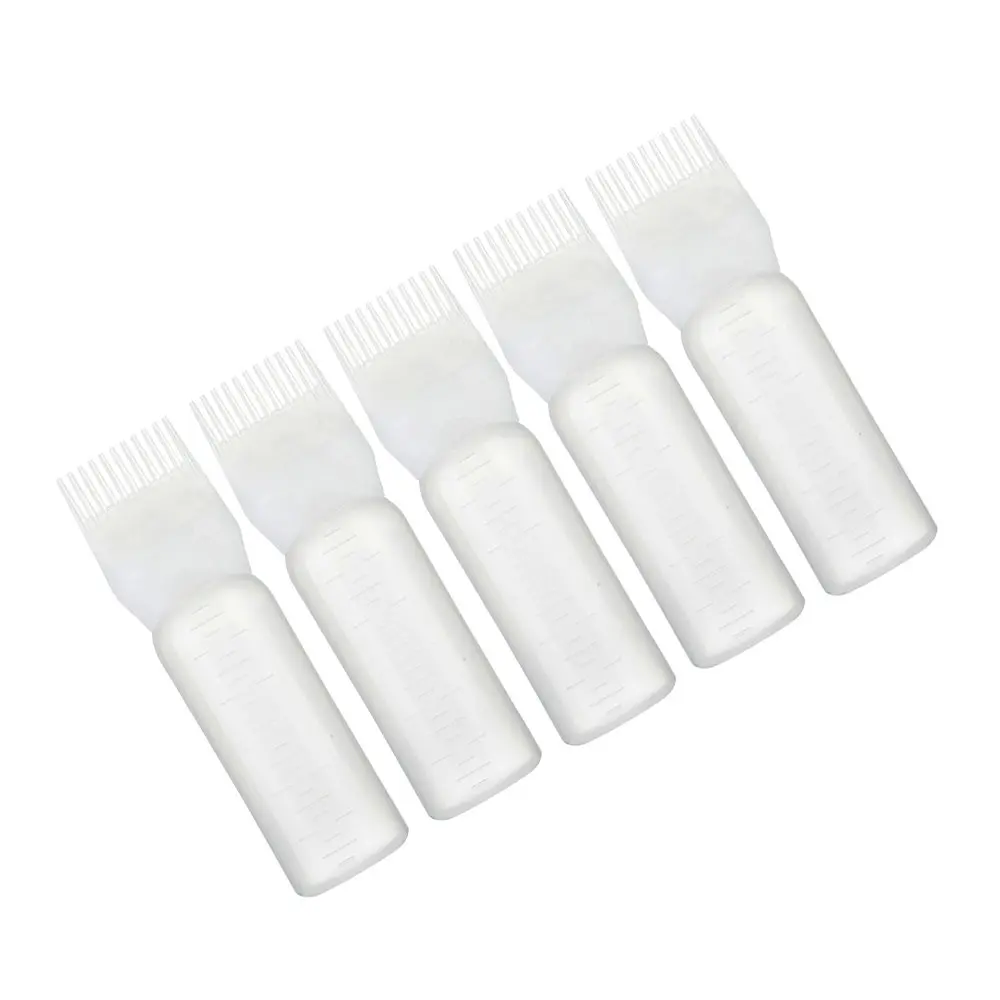 5pcs 120ml Hair Dye Bottle Professional Colouring Comb Empty Coloring Hairdressing Styling Tool | Красота и здоровье