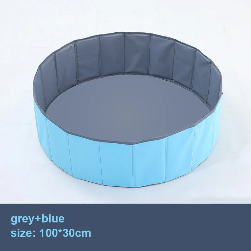 blue-grey 100cm Детский бассейн с шариками ограждение для безопасности ребенка складной мяч Яма бассейн манеж Крытый ограждение Детские шарики содержат мягкую ткань бассейн - Цвет: blue-grey 100cm