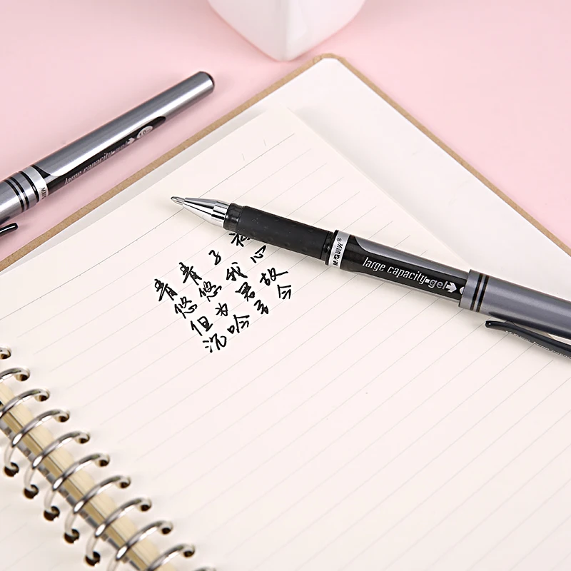 

4/6/12PCS M&G AGP13604 Gel Pen 1.0mm Large Strokes Thick Tip Signing Pen Black Red