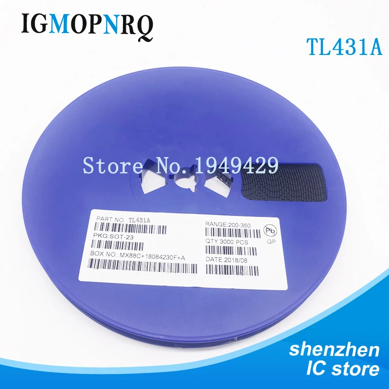 3000 шт. TL431A TL431 SOT 23 431 SMD транзистор напряжения|Интегральные схемы| |