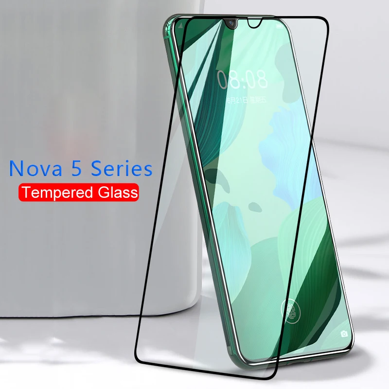 

case for huawei nova 5t 5z 5 t z i 5i pro cover tempered glass screen protector on nova5t 5 t i z t5 protective phone coque bag