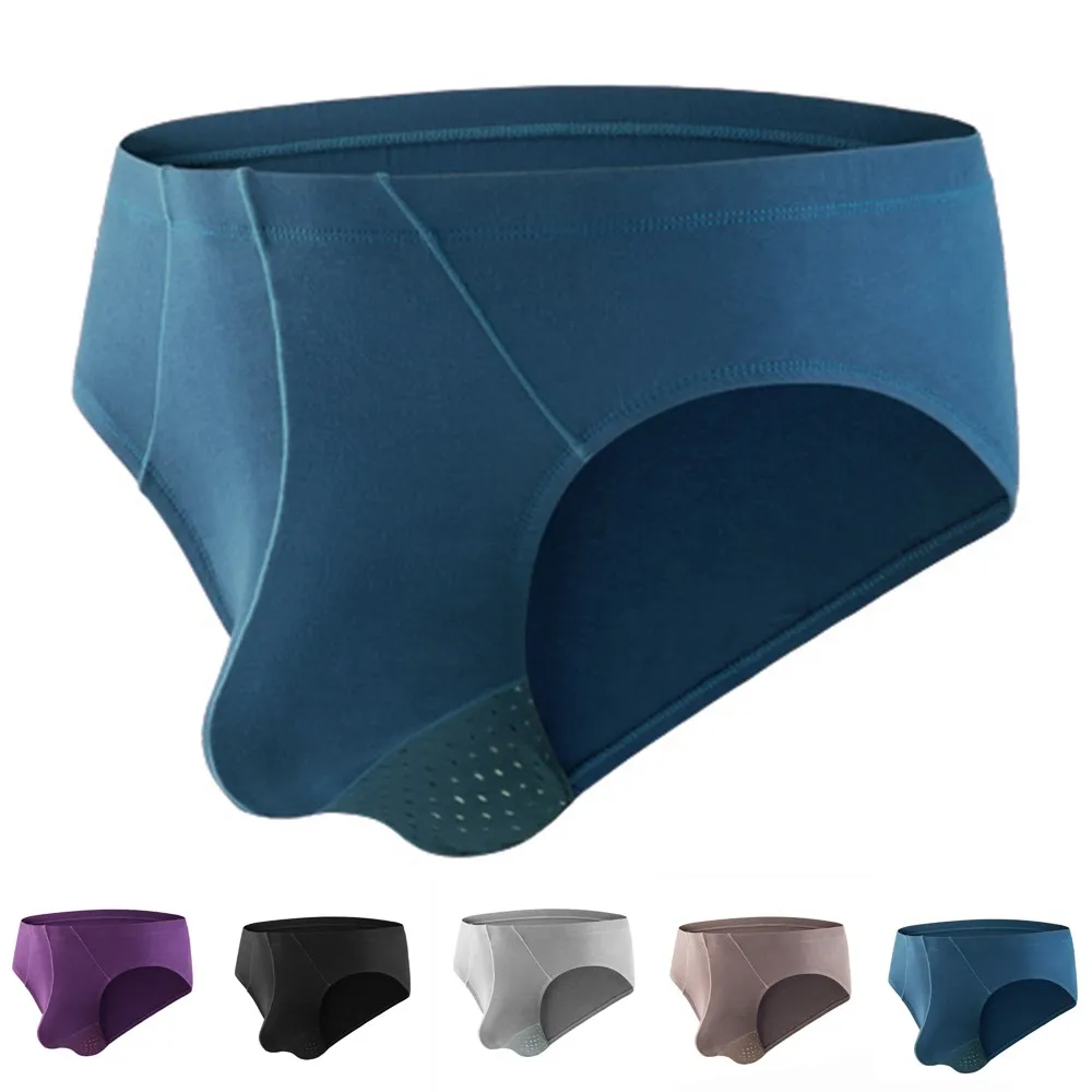 

Men Pocket Mid-Waist Five-Color Solid Color Comfortable Breathable Briefs Bottom Sports Shorts Pants Comfy Bottom Shorts Panties