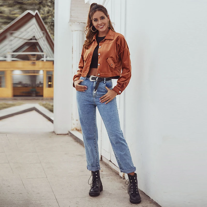 Трендовое коричневое бархатное зимнее пальто JYSS женские однобортные короткой