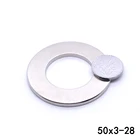 2 шт., неодимовые магниты с потайным кольцом, 50 х3 мм, 28 мм