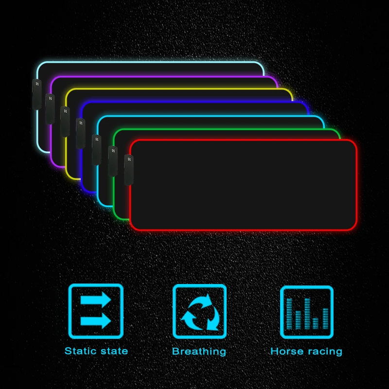 Игровой коврик для мыши XGZ с волчьими животными игровой компьютерный RGB подсветка