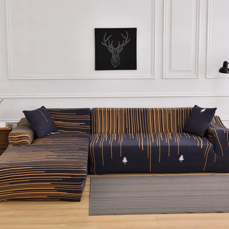 

Geometric Elastic Sofa Cover for Living Room Modern Sectional Corner Sofa Slipcover Couch Chair Protector Home Sofa Decoration