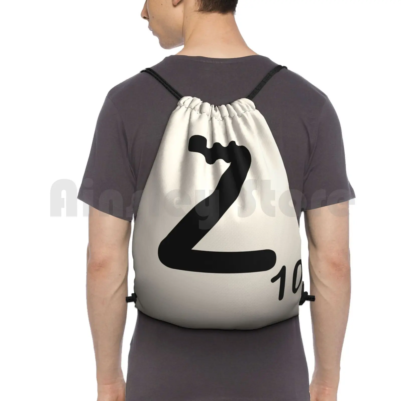 

Scrabble Tile Z Backpack Drawstring Bag Riding Climbing Gym Bag Scrabble Tile Letter Letters Spell Geek Geeky Nerd Nerdy