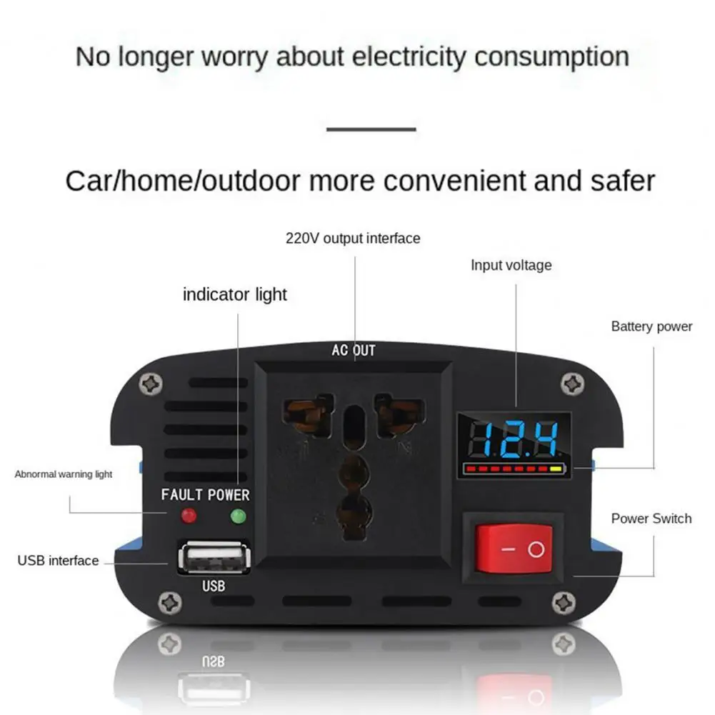 

Energy-saving Useful Efficient Heat Dissipation Car Transformer Adapter High Conversion Rate for Auto