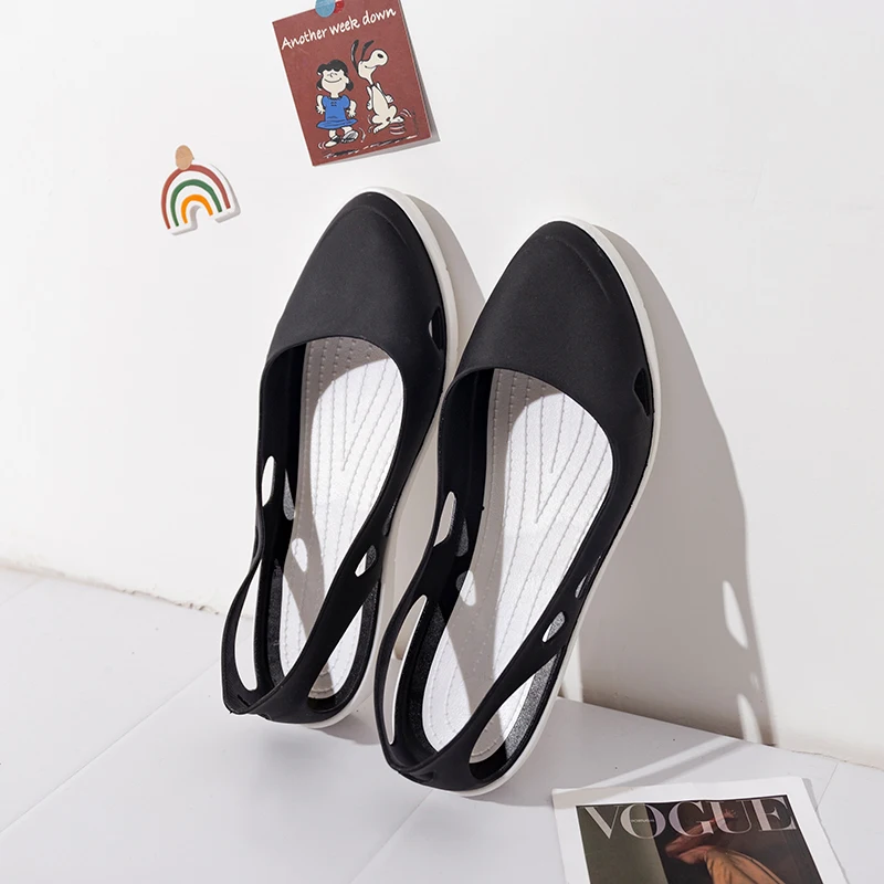 New Women Summer Sandals Platform Fashion Shoes 2021 New Fashion Sandal 3.5cm Sandalias Non-slip Black Basic Chaussure Femme