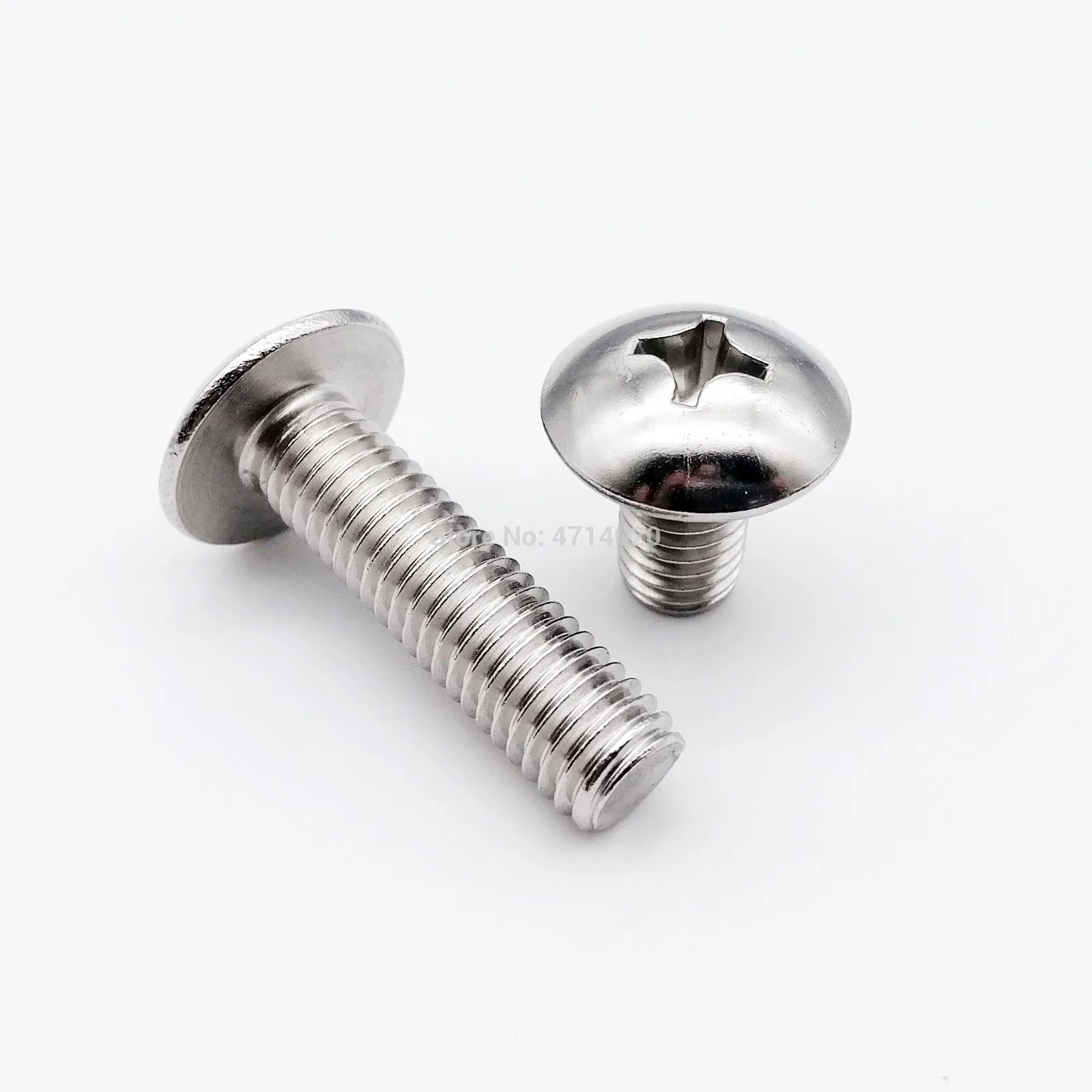 10/50X M2 M2.5 M3 M4 M5 M6 M8 304 A2-70 stainless steel JISB1111T Phillips Truss Head Large Flat Round Cross Screw Bolt L=3-80mm |