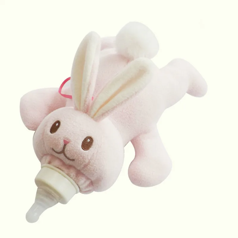 

Cartoon Plush Animal Baby Insulated Milk Bottle Cover