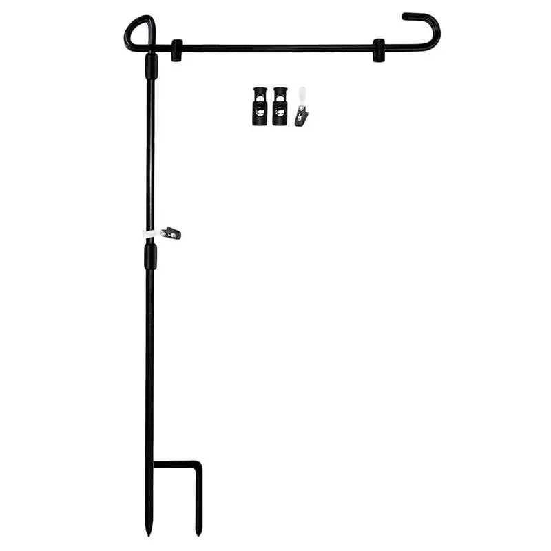 1 шт. железная стойка для сада уличная флагов двора флага держатель баннера