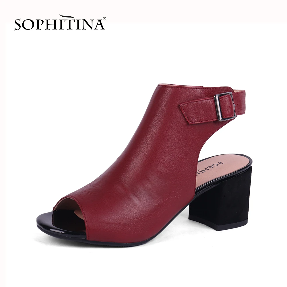 SOPHITINA/модные дизайнерские босоножки с пряжкой Высококачественная удобная обувь