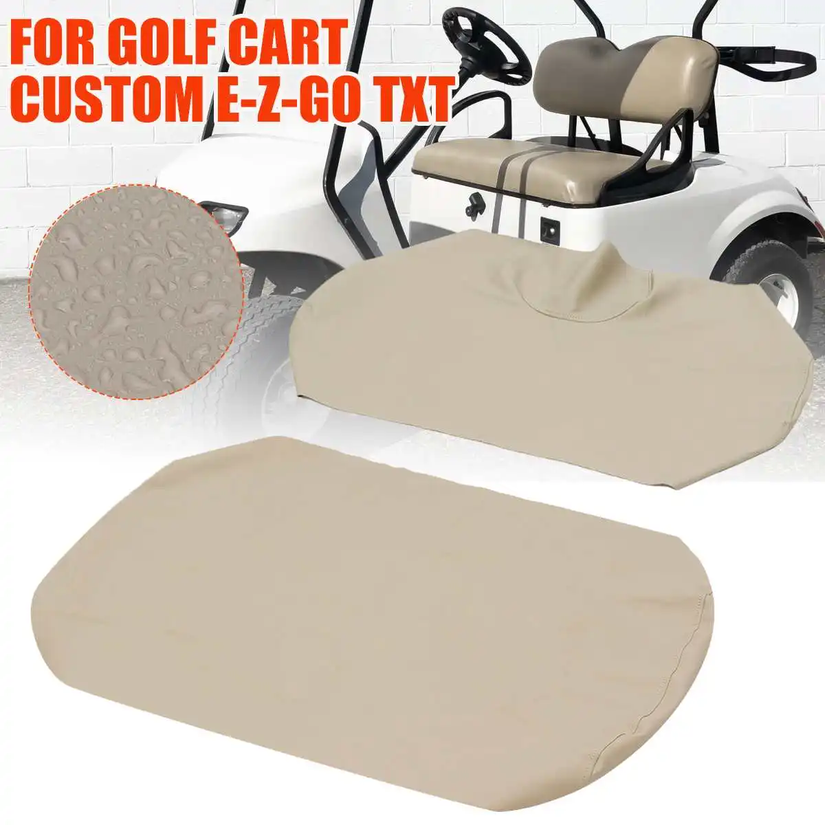 Cart Seat Covers Pu Leather For Golf Cart Custom Ezgo Txt Rxv Club Car Ds Seat Cover Skin Set Waterproof