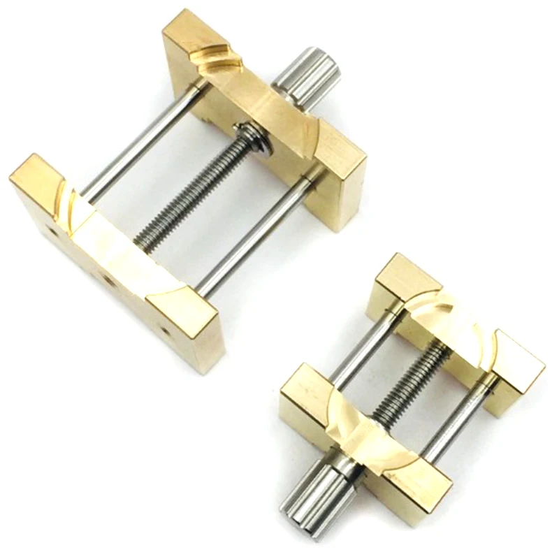 2Pcs Brass Watch Movement Holder Fixed Base Multi Function for Watchmaker Watch Clamp Watches Repair Tools