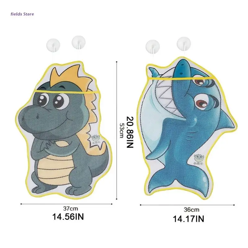 

Pack/1Set Bath Toy Storage Bag Mesh Bag Can Fixed On Wall Bathroom Mesh Bag