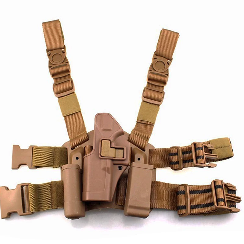 

Left Hand Tactical Gun Carry Case Colt 1911 Leg Holster Military Airsoft Gun Pouch Hunting Gear Thigh Holster