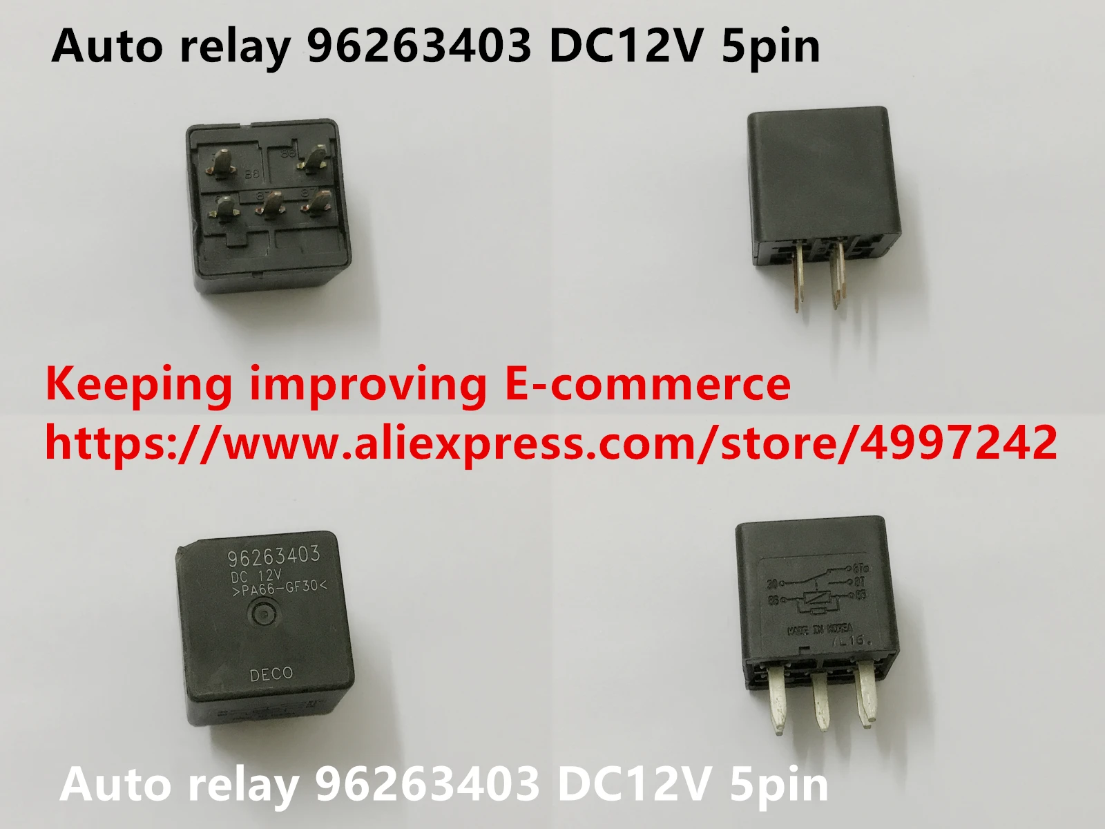 Горячее точечное автоматическое реле 95230-3A300 96263403 подлинное DC12V 5pin | Обустройство