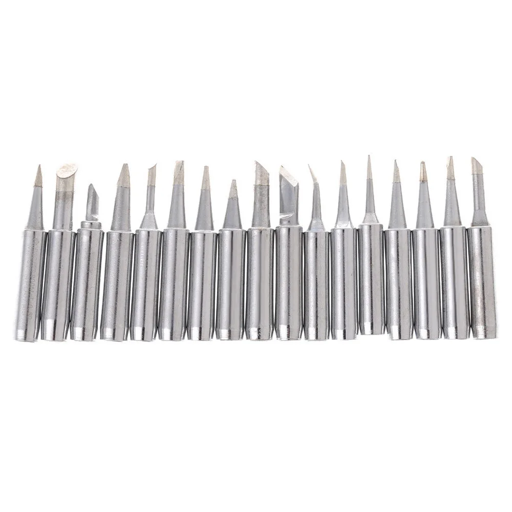 

17pcs Soldering Iron Tips Kit Repair System For Hakko Atten Quick Saike Kada Aoyue Solder Station Supplies