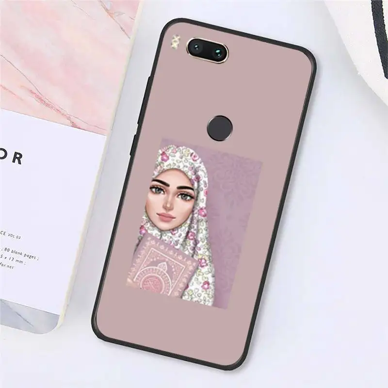 

Muslim Islamic Arabic Hijab Face Gril Phone Case For Xiaomi Redmi note 7 8 9 t max3 s 10 pro lite