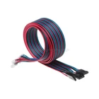 4 шт. 100 см 4-контактный кабель шагового двигателя XH2.54 клеммный провод для 3D-принтера NEMA 17 шаговый двигатель N02 19 Прямая поставка