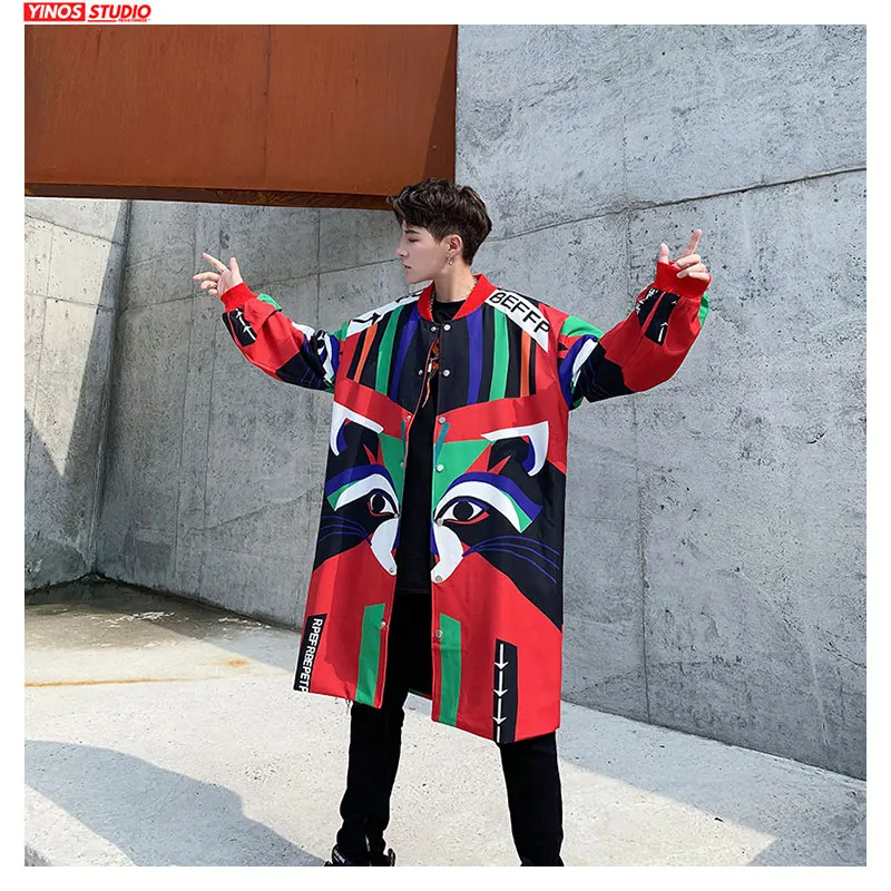 Прямая поставка 2020 осенние Удлиненные Пальто Японская уличная Лоскутная