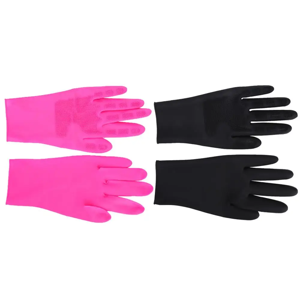 Комплект из 2 предметов черный волос резиновые перчатки техник прочные