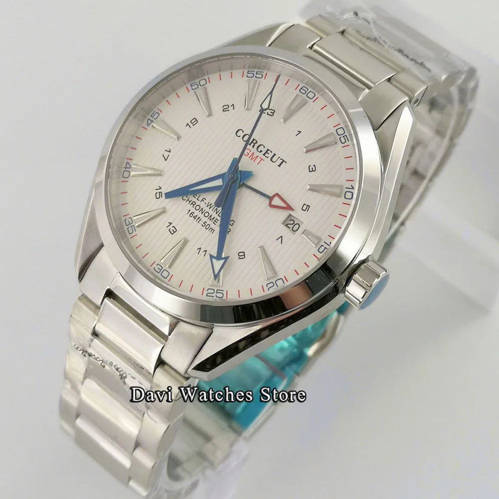 Часы мужские механические с календарем и сапфировым стеклом 41 мм|Мужские часы| |