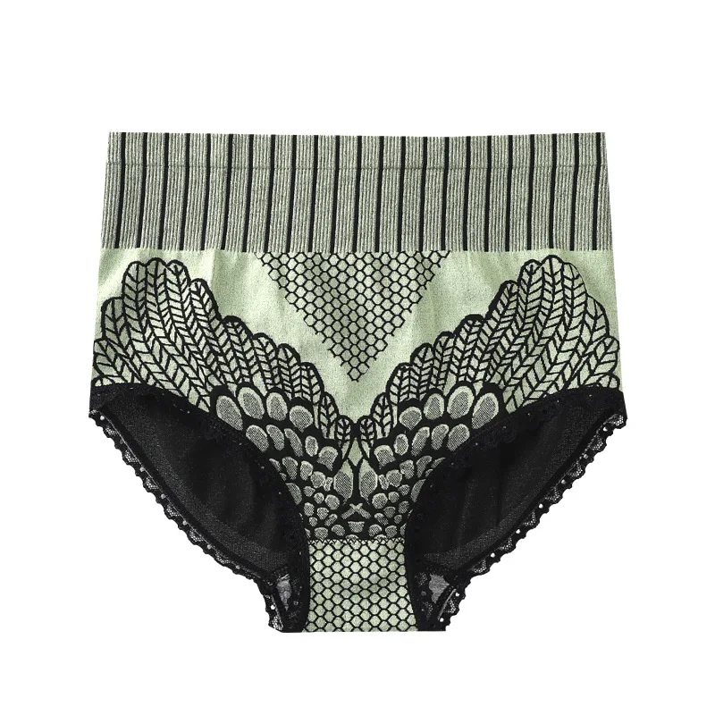 

Cotton Women's Underwear Panties High Waist Briefs Solid Color Breathable Underpants Seamless Soft Lingerie Girls Fashion Briefs