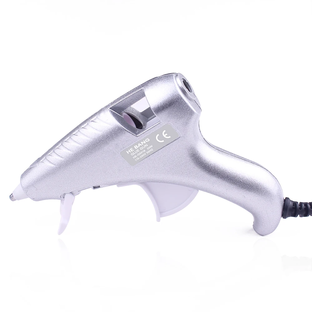 

HEBANG 20W Silver Hot Melt Glue Gun Sticks Handy Heater Silicone Mini Guns Armas Power Tools Home DIY Quick Repairs