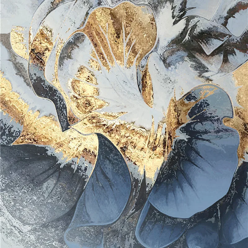 

Abstract Hand-painted Painting City Architectural Drawing Core Gold Foil Entrance Decorative Picture Poster Printing Wall Arts