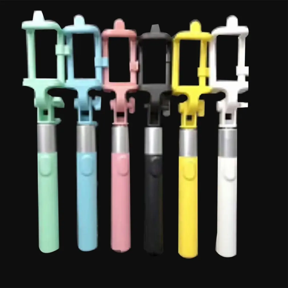 

Handhold Self-timer Rod Extendable Stand Wired Mobile Phone Monopod Remote Control