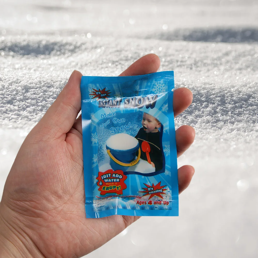 1 сумка для ПК искусственный снег мгновенный Snow Powder Снеж. Порошок пушистая