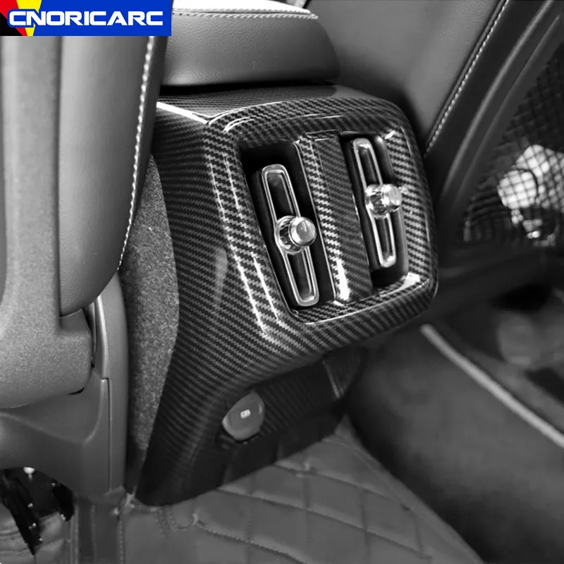 

Car Styling Rear Air Conditioning Outlet Frame Decoration Cover Trim For Volvo XC40 2019 AC Vent Interior Accessories