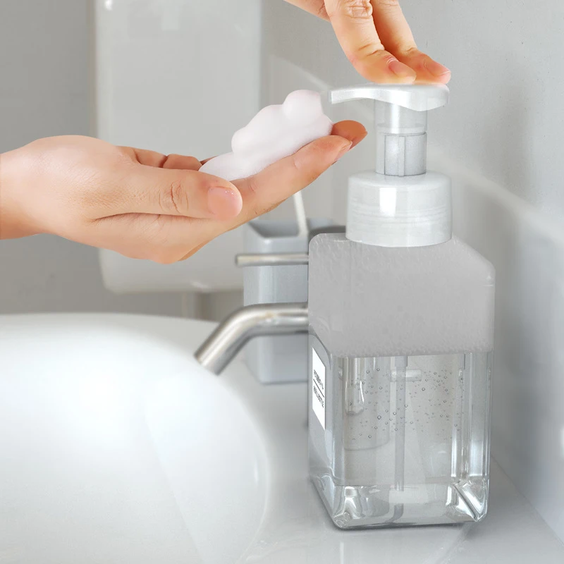 450ml Portable Foam Pump Bottle Empty Face Eyelashes Cosmetic Cleaner Soap Dispenser | Дом и сад